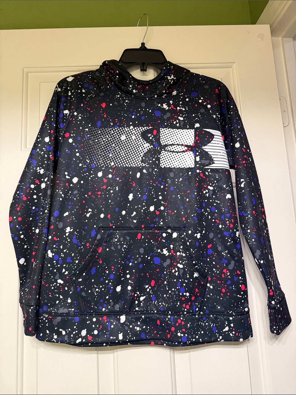 Under Armour Kid’s Black Splatter Performance Hoodie